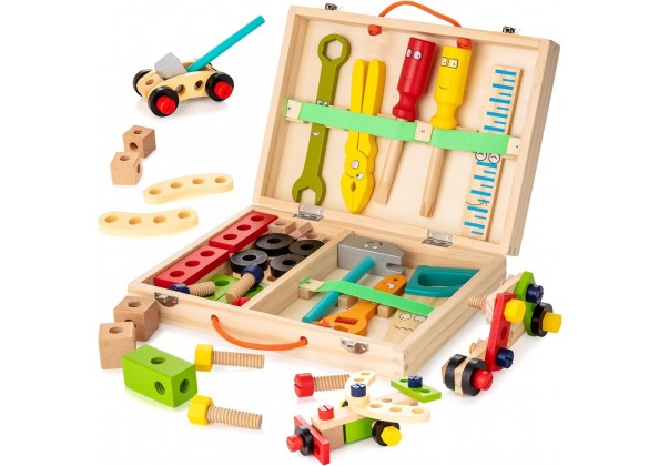 木製工具積木箱