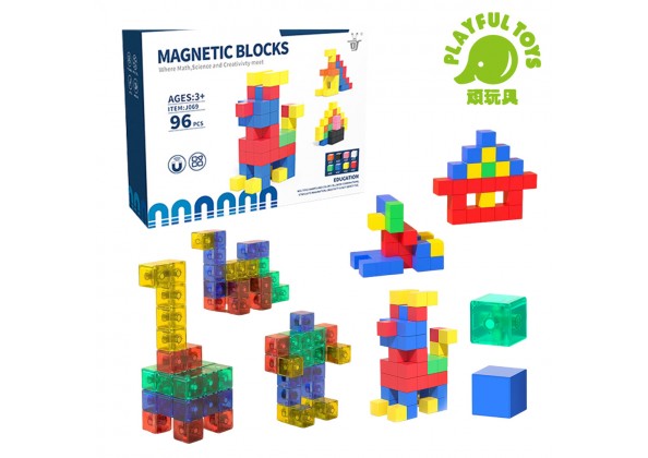 96PCS方形磁力積木