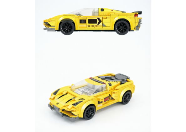 積木拼裝玩具跑車