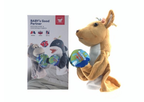 發聲毛絨拳擊袋鼠