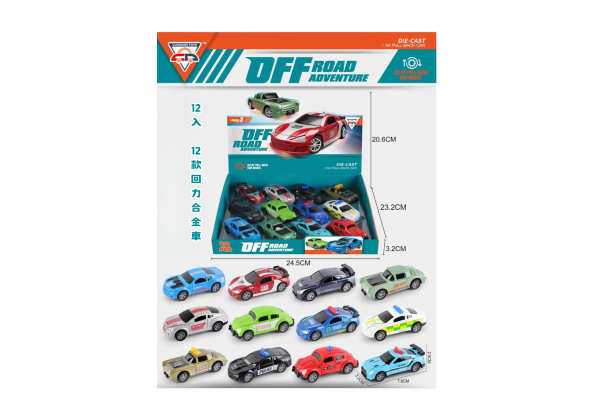 12入 12款回力合金車