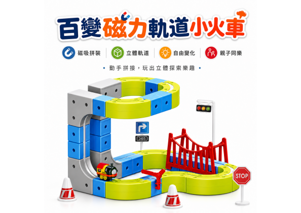 百變磁力軌道車80PSC